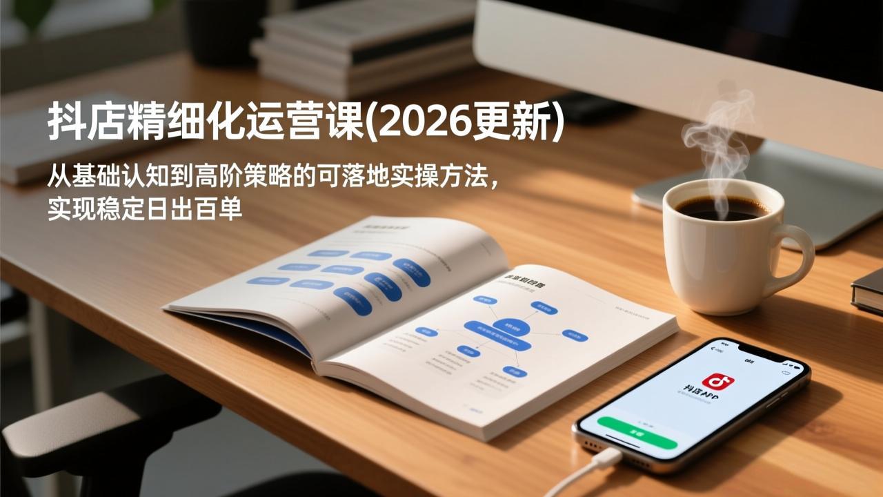 抖店精细化运营课(2026更新-百盟网