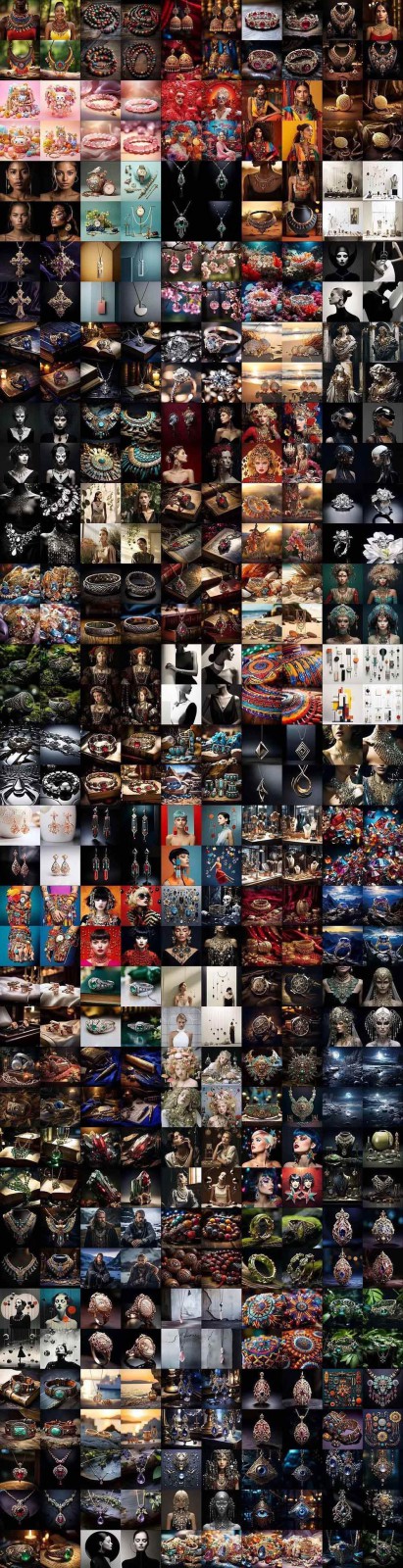 463个Midjourney珠宝摄影提示词：覆盖全品类珠宝，AI设计秒出专业效果-百盟网