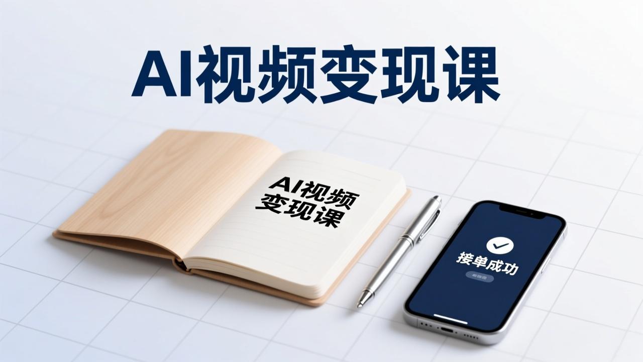 AI视频变现课，学完即可创作短片、接商单，实现副业增收，单项目报价可达千元-百盟网
