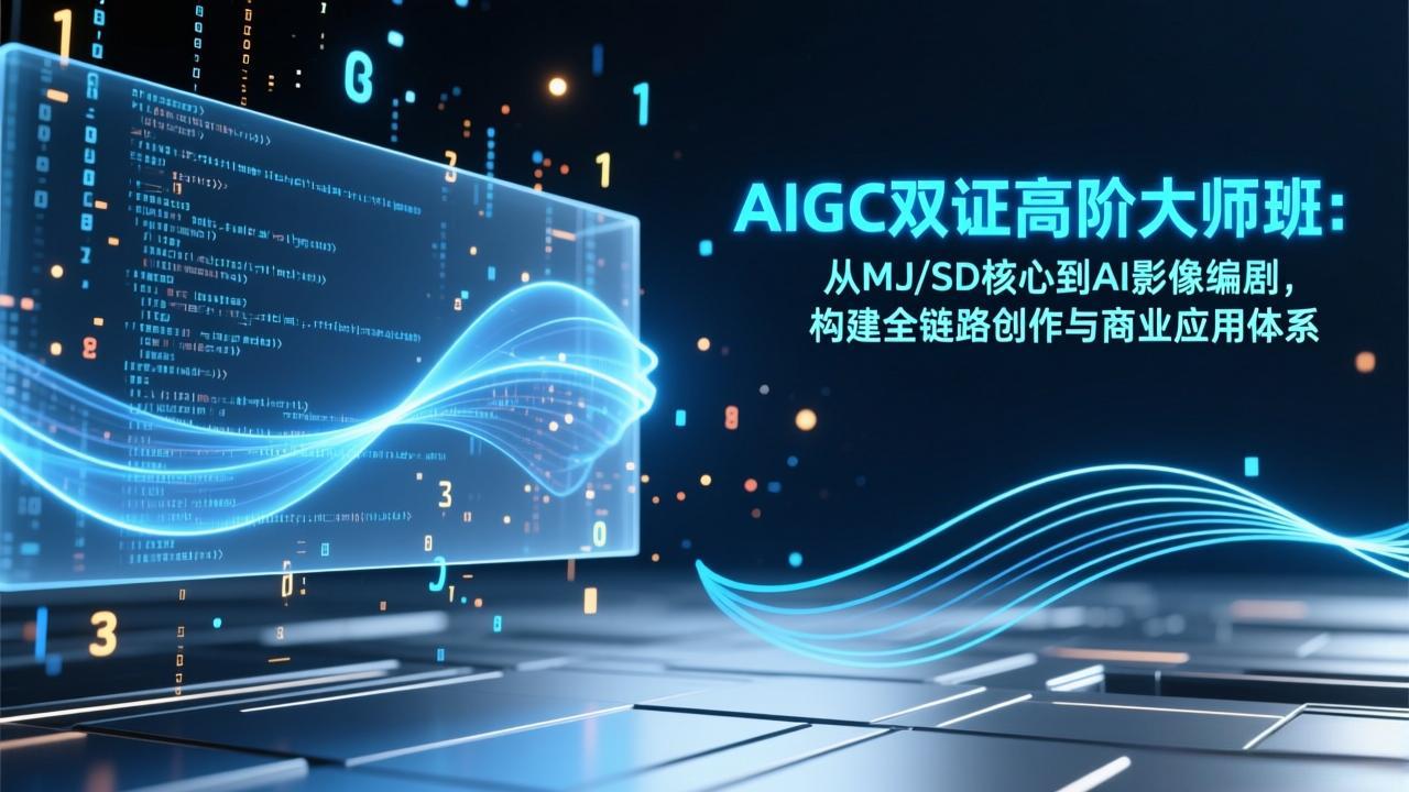 AIGC双证高阶大师班：从MJ/SD核心到AI影像编剧，构建全链路创作与商业应用体系-百盟网